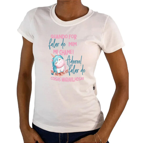 Camiseta Baby Look Ironico quando for falar de mim - Imagem 4