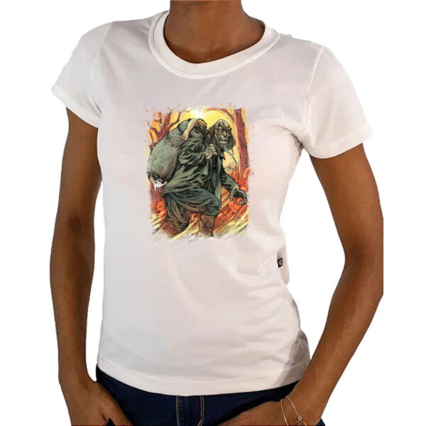 Camiseta Baby Look Lenda Urbana Homem do Saco - Imagem 4