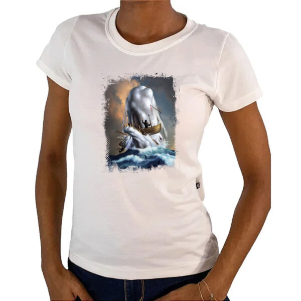 Camiseta Baby Look Lendas do Mar Moby Dick 02 - Imagem 4