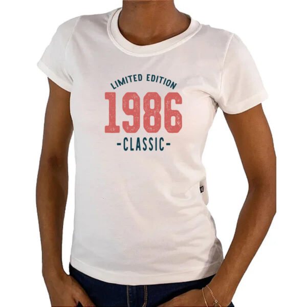 Camiseta Baby Look Limited Edition Classic 1986 - Imagem 4