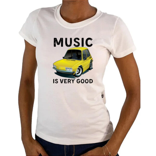 Camiseta Baby Look Music is very good - Imagem 4