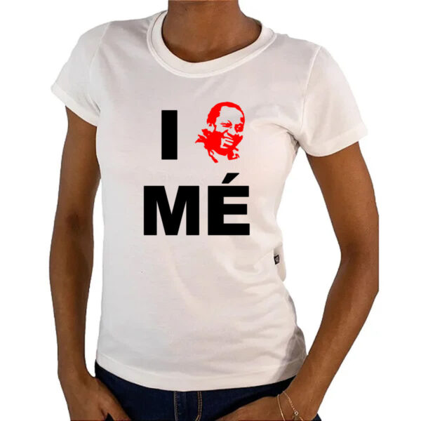Camiseta Baby Look Mussum - I love me - Imagem 4