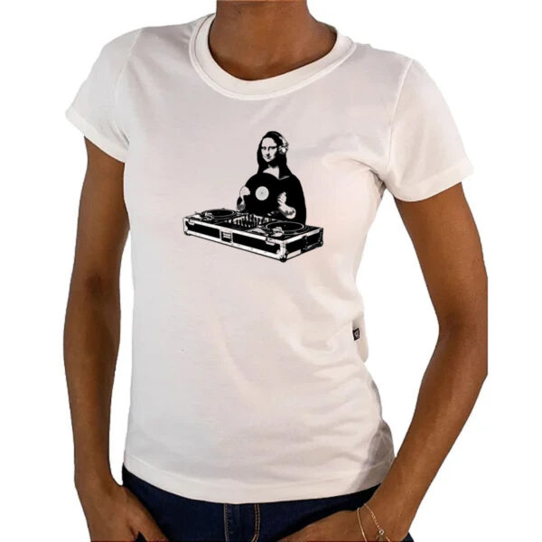 Camiseta Baby Look Monalisa DJ - Imagem 4