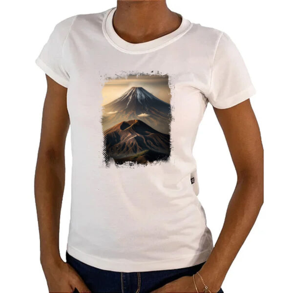 Camiseta Baby Look Montanha Fugi Japao 6 - Imagem 4
