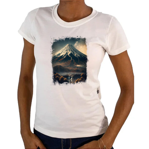 Camiseta Baby Look Montanha Fugi Japao 8 - Imagem 4
