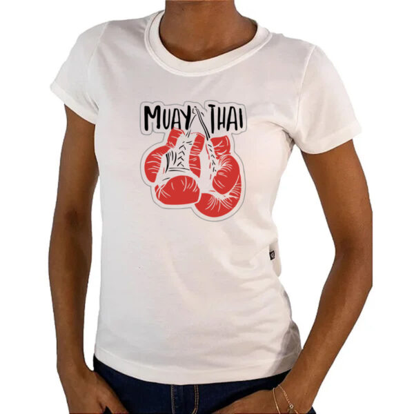 Camiseta Baby Look Muay Thai luvas - Imagem 4