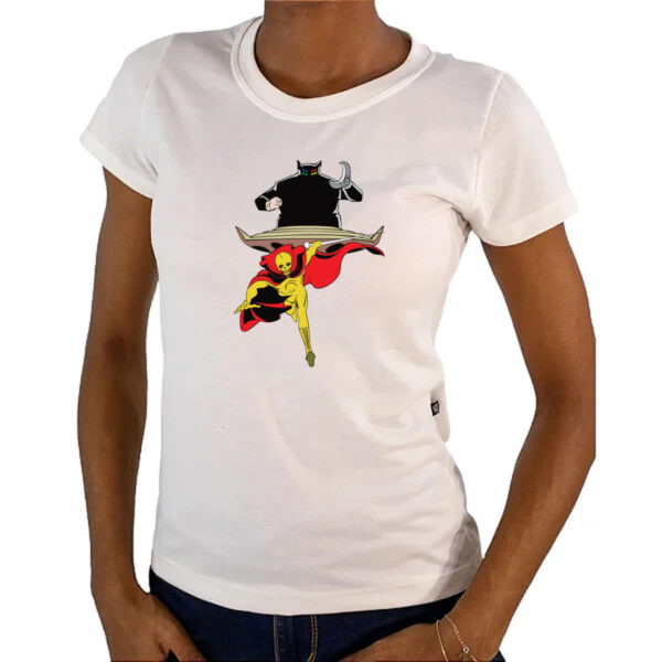 Camiseta Baby Look Nostalgia Fantomas e Dr Zero - Imagem 4