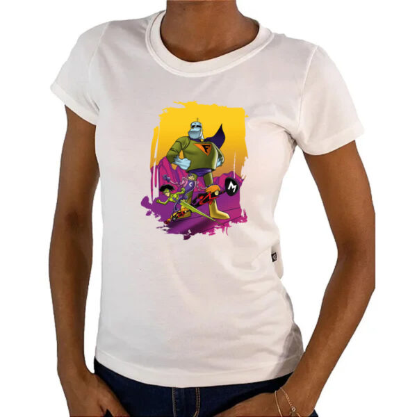 Camiseta Baby Look Nostalgia Frankstein Jr e os Impossiveis - Imagem 4