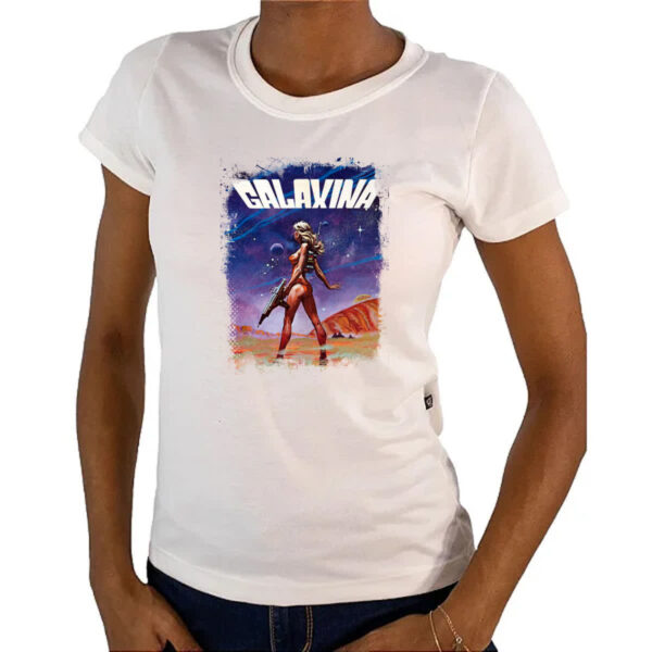 Camiseta Baby Look Nostalgia Galaxina - Imagem 4