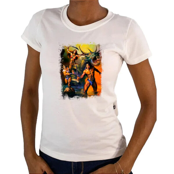 Camiseta Baby Look Nostalgia Golden Axe - Imagem 4