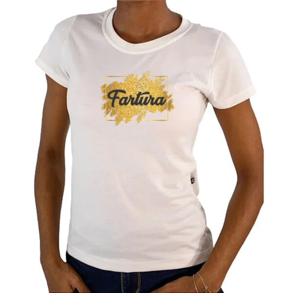 Camiseta Baby Look Ano novo fartura - Imagem 4