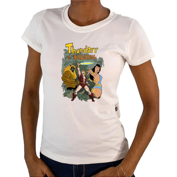 Camiseta Baby Look Nostalgia Thundarr o barbaro - Imagem 4