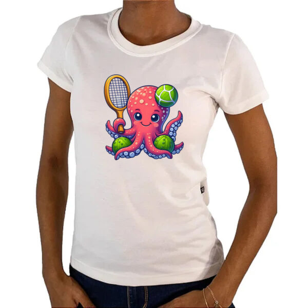 Camiseta Baby Look Octopus Tenista - Imagem 4