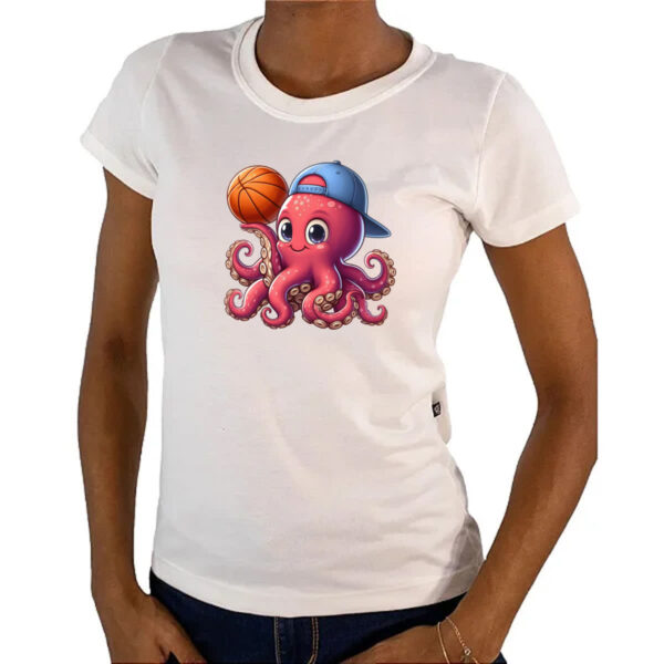 Camiseta Baby Look Octopus basquete - Imagem 4