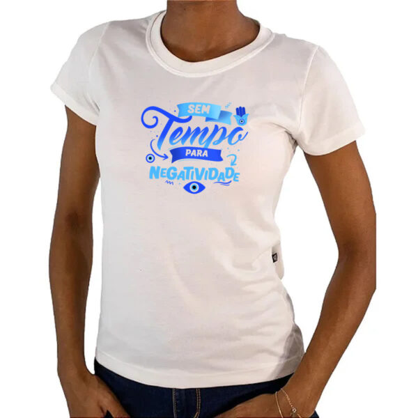 Camiseta Baby Look Olho grego tempo negatividade - Imagem 4