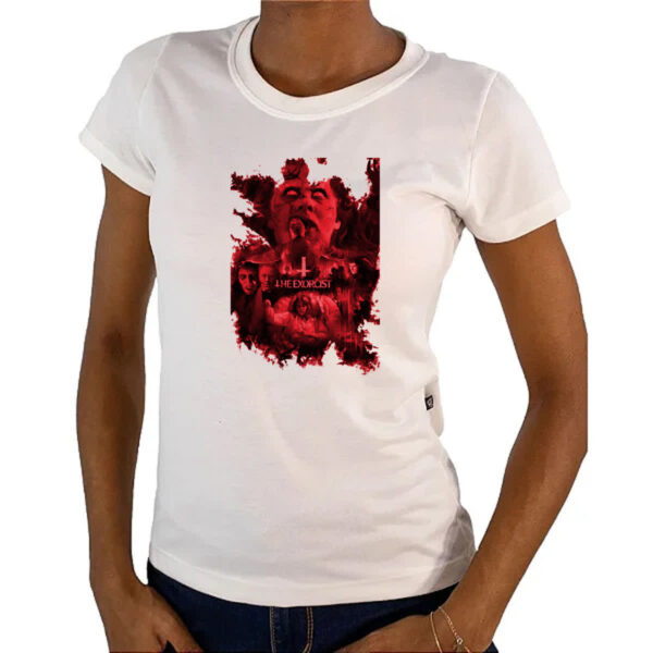 Camiseta Baby Look O exorcista sangrento - Imagem 4