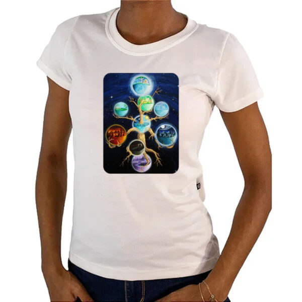 Camiseta Baby Look Os noves reinos - Mitologia Viking - Imagem 4