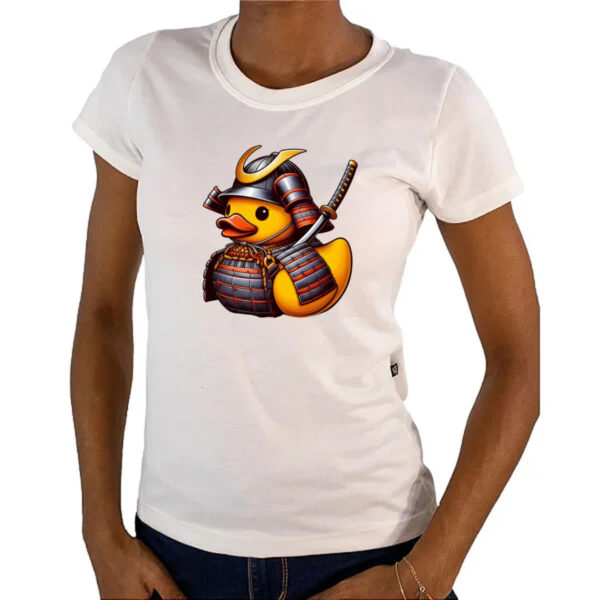 Camiseta Baby Look Patinho de borracha Samurai - Imagem 4