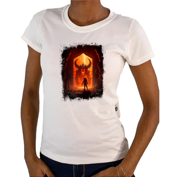 Camiseta Baby Look Portal do inferno 1 - Imagem 4