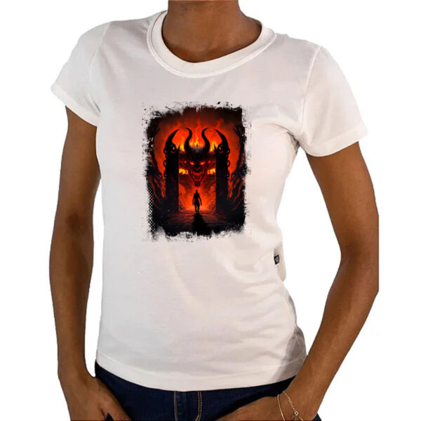 Camiseta Baby Look Portal do inferno 2 - Imagem 4