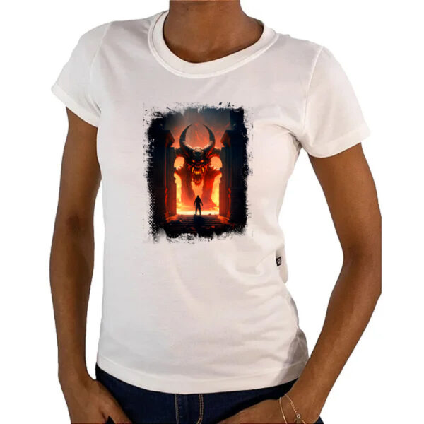 Camiseta Baby Look Portal do inferno 3 - Imagem 4