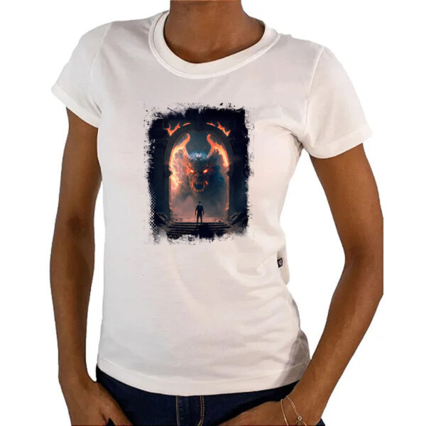 Camiseta Baby Look Portal do inferno 4 - Imagem 4