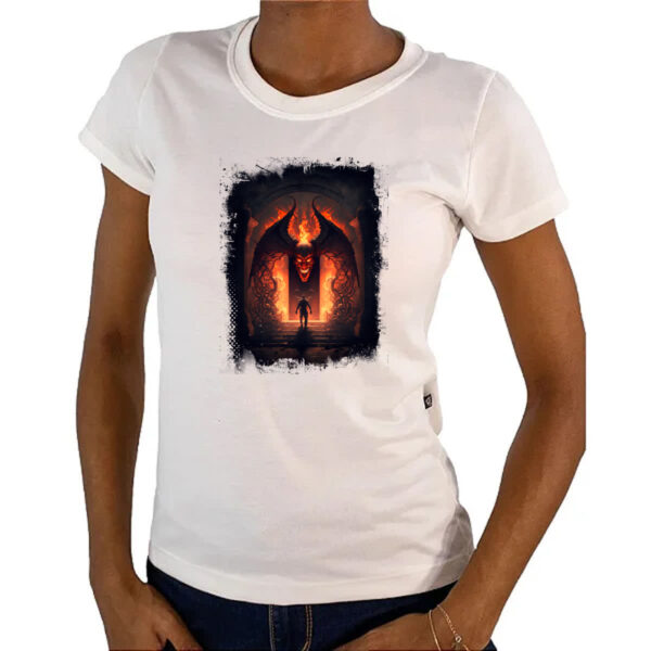 Camiseta Baby Look Portal do inferno 7 - Imagem 4