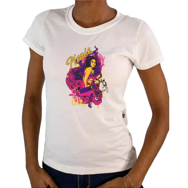 Camiseta Baby Look Please go - Imagem 4