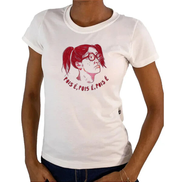 Camiseta Baby Look Pois e Pois e Pois e - Imagem 4