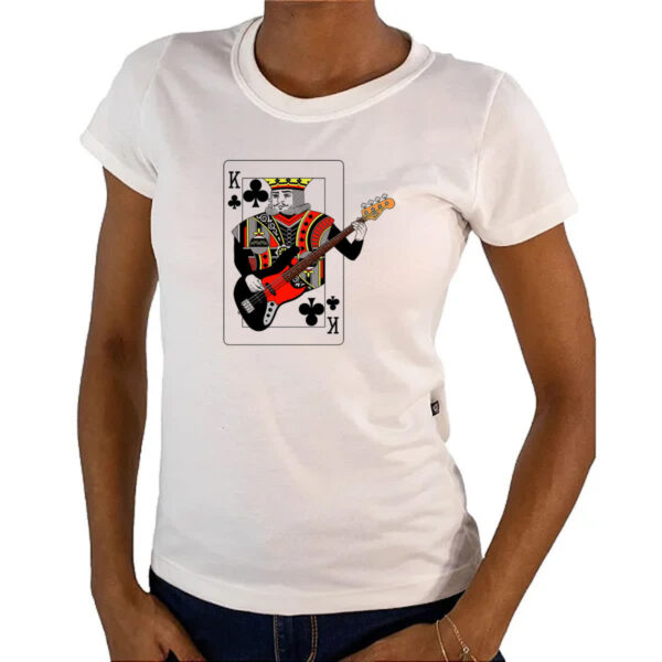 Camiseta Baby Look Rei de Paus do Rock - Imagem 4