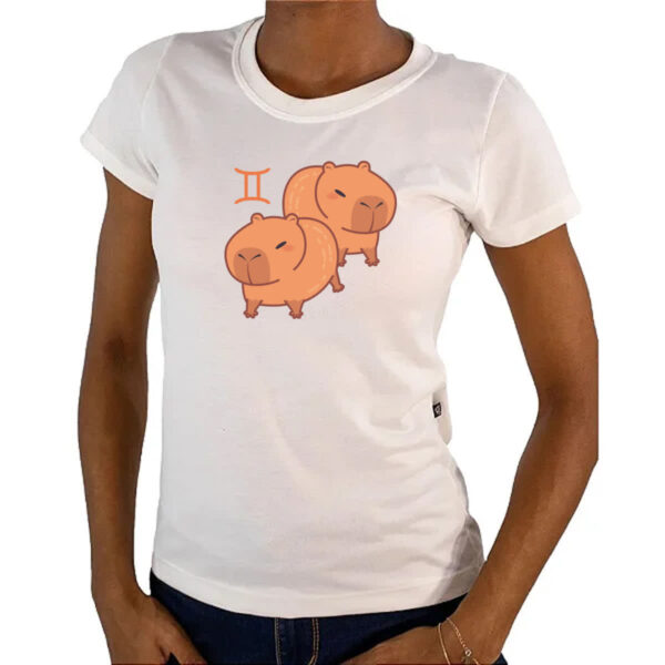 Camiseta Baby Look Signo Capivara Gemeos - Imagem 4