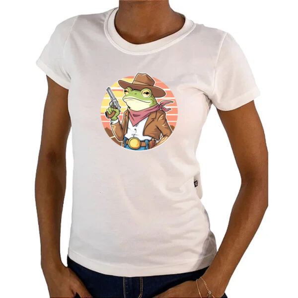 Camiseta Baby Look Sapo cowboy sunset - Imagem 4
