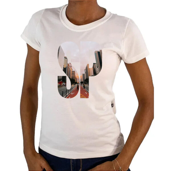 Camiseta Baby Look Avenida Paulista SP - Imagem 4