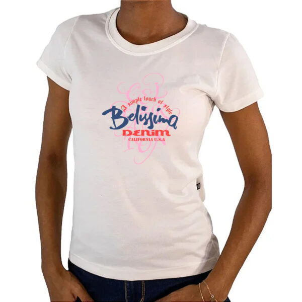 Camiseta Baby Look A simple touch of style Belissima - Imagem 4