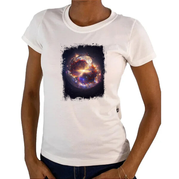 Camiseta Baby Look Big Bang Universo 1 - Imagem 4