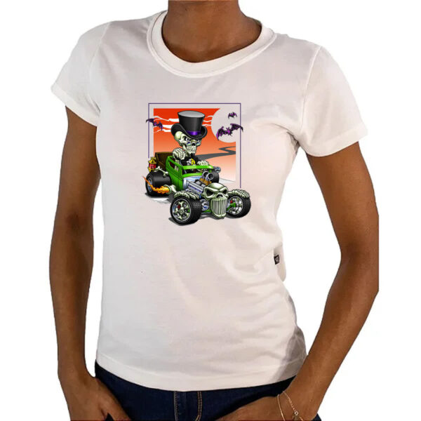 Camiseta Baby Look Bone Rod - Imagem 4