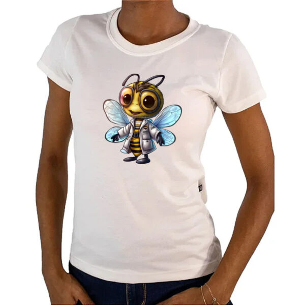 Camiseta Baby Look Abelha medica - Imagem 4