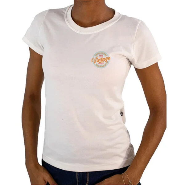 Camiseta Baby Look Brasao Limited Edition Vintage 1972 - Imagem 4