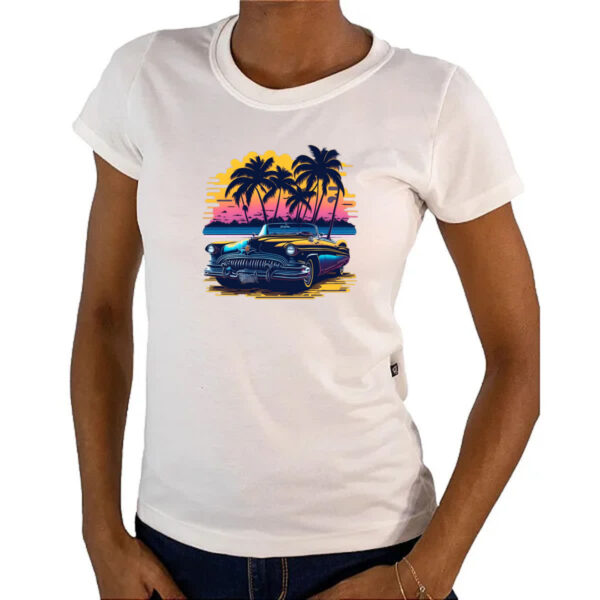 Camiseta Baby Look 1953 Conversivel Sunset - Imagem 4