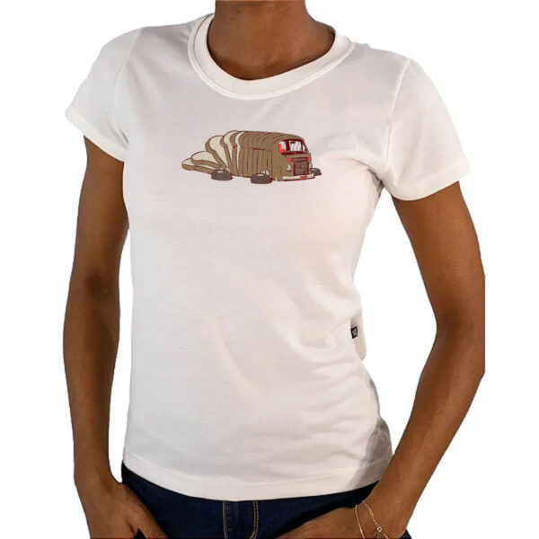 Camiseta Baby Look Kombi de forma - Imagem 4