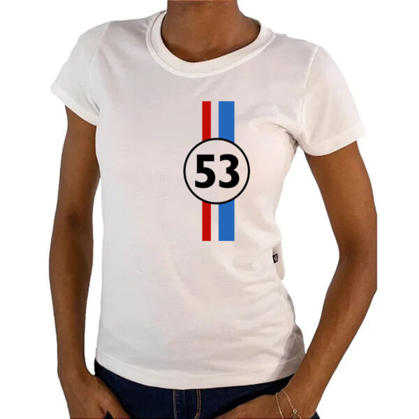 Camiseta Baby Look Herbie 53 fusca falasse logotipo - Imagem 4