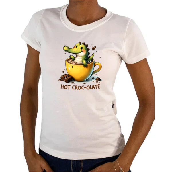 Camiseta Baby Look Hot Croc-olate - Imagem 4