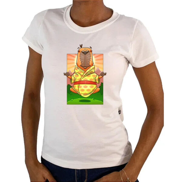 Camiseta Baby Look Capivara adamaste - Imagem 4
