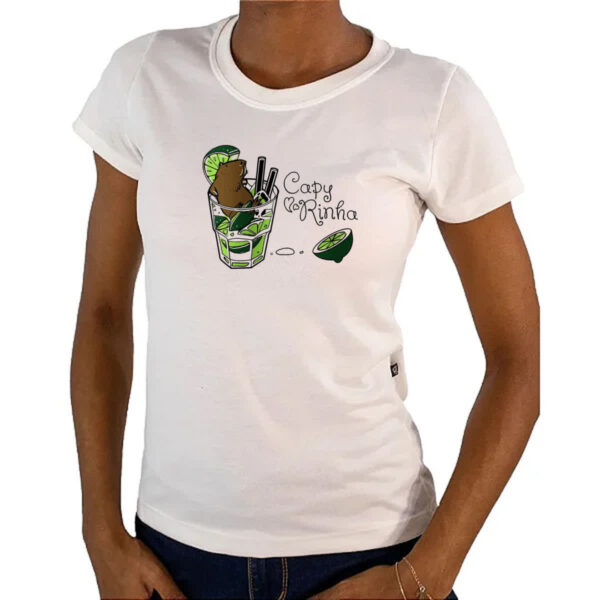 Camiseta Baby Look Capyrinha - Imagem 4