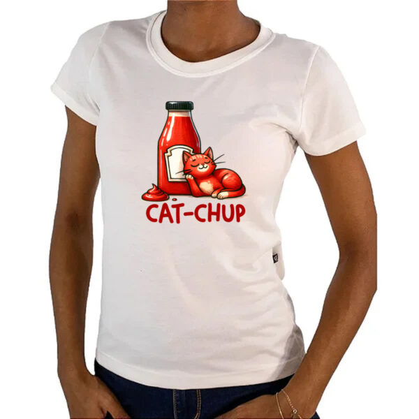 Camiseta Baby Look Cat-Chup - Imagem 4