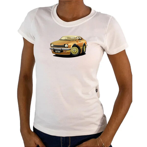 Camiseta Baby Look Chevette Pais Tropical 1976 - Imagem 4