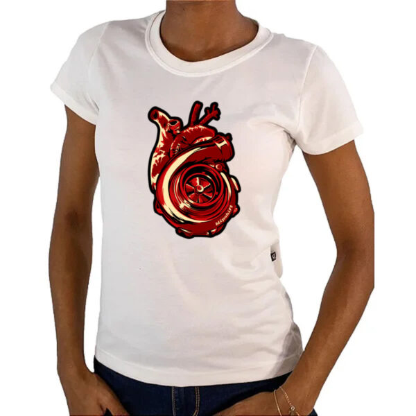Camiseta Baby Look Coracao turbinado - Imagem 4