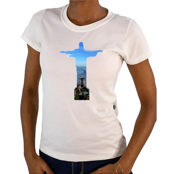 Camiseta Baby Look Cristo redentor RJ - Image 4
