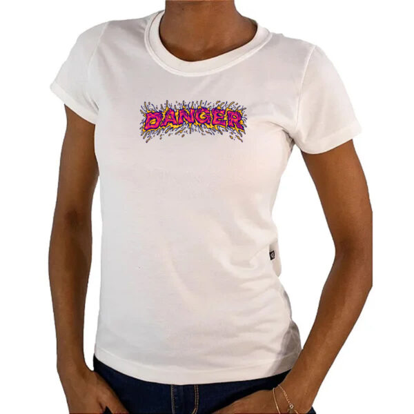 Camiseta Baby Look Danger splash - Imagem 4