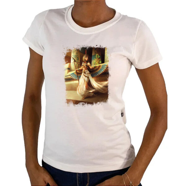 Camiseta Baby Look Deusa Isis Ilustracao - Imagem 4